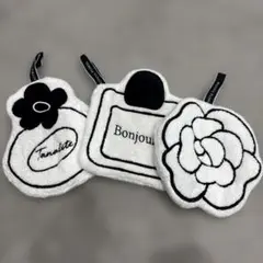 香水ボトル型ループ付タオル3枚セット