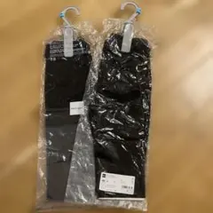 【新品】ジーユー　レギンス　7分丈　ブラック　100cm 2枚セット
