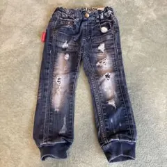 美品 DADDY OH DADDY ダメージ加工 デニムパンツ 100のサムネイル
