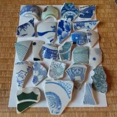 未使用保管品✨京焼 清水焼 色絵扇窓絵山水 箸置き 単品✨春 箸おき 箸