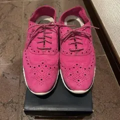 Cole Haan ピンク スニーカー　スエード　ゼログランド　軽量