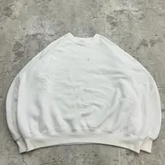 f*n様 90s　USA製　SANTEE　ヴィンテージスウェット　無地　古着　白