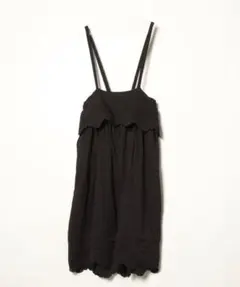 ろってぃ様専用サロペットスカート スカラップ　黒のサムネイル