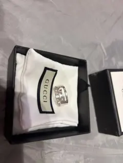 極美品/16号】GUCCI トレードマーク シルバー リング - メルカリ