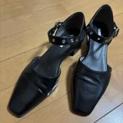 ランダ　パンプス　ストラップ　RANDA 黒のサムネイル