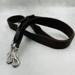 美品 コーチ ショルダーストラップ 紐 シルバー金具 ブラウン キャンバス