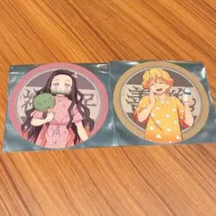 極楽湯　鬼滅の刃　コースター　竈門禰豆子　我妻善逸