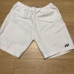 ヨネックス ホワイト ハーフパンツ　O LL