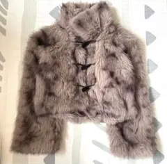 GRL ミックスカラーファーブルゾン グレイル　ファーコート