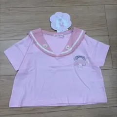 新品⭐︎ しまむら　マイメロ　セーラー襟半袖Tシャツ　90