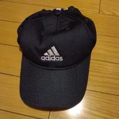 adidas/アディダス　栗原　メッシュキャップ　ブラック　スリーライン