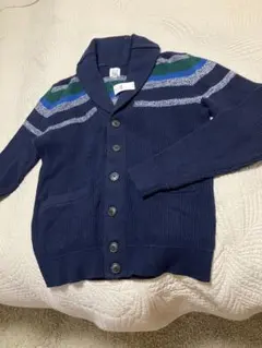 GAP ネイビー ストライプ カーディガン S