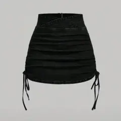 SHEIN MOD ブラック デニムミニスカート