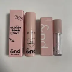 【値下げしました】アンドバイロムアンド　ボムティント&アイグリッターのセット