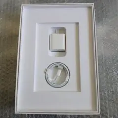 Apple純正の20W充電器とタイプC-ライトニングのケーブルのセット