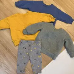 トレーナー・パンツセット（イエロー・ブルー・グレー）