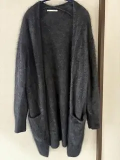 qualité モヘア　ダークグレー カーディガンのサムネイル