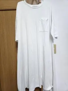 AMERICAN HOLIC 半袖ロングシャツワンピース M ホワイト