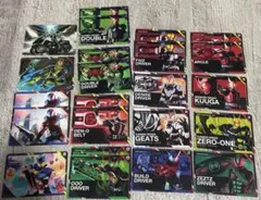 仮面ライダースクラッチカードダス　レア5.4.3オーズ　クウガ　ゼロワン　Wなど