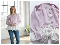 エマテイラー新品♥️バルーン裾カーディガン♥️STORY♥️ビジュー11000円のサムネイル