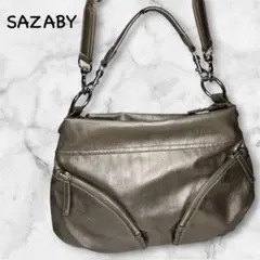 SAZABY サザビー レザー 2wayショルダーバッグ Y2K シルバーカラーのサムネイル