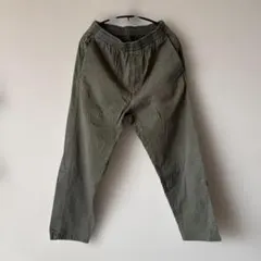 ユニクロ メンズ イージーパンツ オリーブ カーキ ウエストゴム S