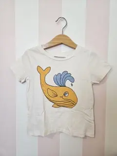 mini rodini クジライラスト Tシャツ ホワイトのサムネイル