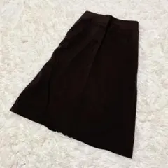【address】美品✨東京スタイル ダークブラウン ウール混 9号 スカート