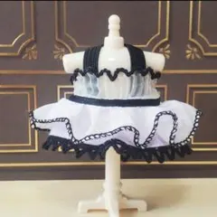 ハンドメイド ぬい服 あんスタ 16cm ラベンダーブルーのドレスと猫耳
