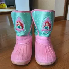 17センチ　アリエル 子ども用スノーブーツ ピンク