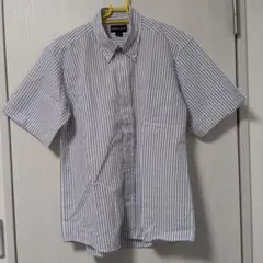 MEN'S CLUB 半袖シャツ Mサイズ ストライプのサムネイル