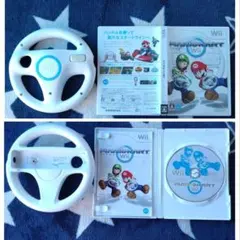 Wii - マリオカートWii (ゲームソフト+ハンドル)