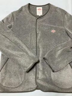 美品★ダントンDANTONノーカラーフリースジャケットグレー38L