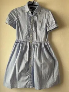 【未着用】Ralph Lauren デニムワンピース 水色　120サイズ