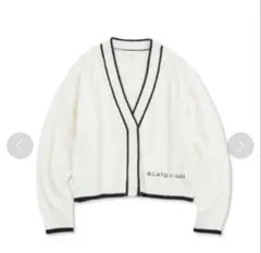 ジェラピケ スムーズィートリムラインショートカーディガン