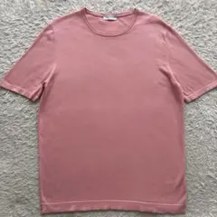★希少 XLサイズ★ Gran Sasso ニット Tシャツ イタリア製 ピンクのサムネイル