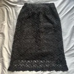 黒いレースタイトスカート M
