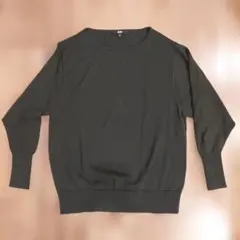 エクストラファインメリノクルーネックセーター 　ダークグリーン　 M