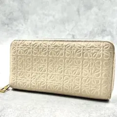☆美品☆ロエベ 折り財布 アナグラム スモールバーティカルリピート