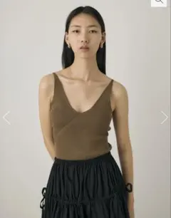 【M_ KNIT CAMISOLE / エムアンダーバー ニットキャミソール】