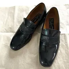 【美品】Ted Lapidus ローファー ブラック エナメル 革靴 サイズ4