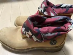 Timberland ベージュ 迷彩 ショートブーツ