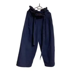 レディース　デニム風ワイドパンツ Mサイズ