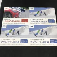 日本駐車場開発株主優待　アクティビティ割引券3枚