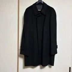 Kるんぱ様　メンズコート　羊毛　カシミヤ混　黒　しなやか　未使用　最終