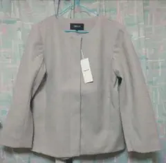 コムサイズム　タグ付き　ノーカラーコートMサイズ