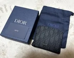 【Dior】2つ折り財布 コインケース付き ディオール オブリーク ジャカード