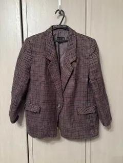 チェックジャケット