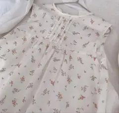 SALE 95 ハンドメイドワンピース　エプロンワンピース フランス生地