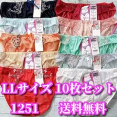 LLサイズ❤️10枚セット まとめ売り トリコット レディース ショーツ 1251